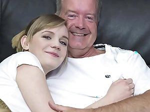 Sexy blonde bends over to get fucked by grandpa big load be expeditious for shit