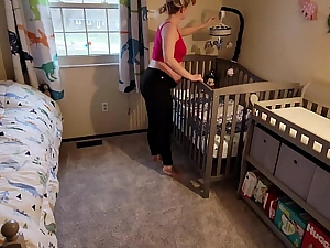 Pregnant step Dam receives stuck alongside crib and has to come help her bell-like