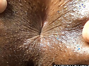Hd sphincter ass chink close up black babe deep inside butt crack with short hairs shrunken msnovember spreading young ass cheeks apart winking dark hole laying prone with closed legs and thick thighs hd sheisnovember xxx