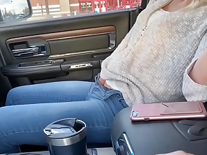Petite babe squirts in car and wears remote administer vibrator in recall c raise at target