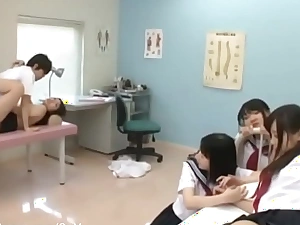 Doctor examining with the addition of sex with students in cram