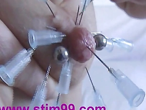 Tits injection saline original needles teat milking fucking champagne pluck