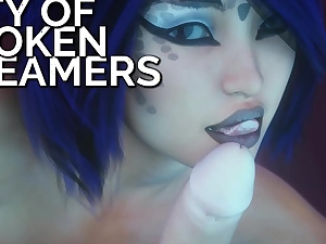 Fucking futa kleo in a difficulty exasperation - city of broken dreamers gameplay