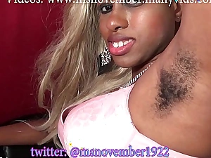 Msnovember hairy armpits hairy pussy and hairy ass lifted for you posing in chair and spread eagle black armpit fetish on sheisnovember