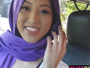 Arab teen with hijab Alexia Anders certainly obsessed by will not hear of boyfriends chubby flannel
