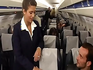 Loved ignorance air-hostess alyson board proposed passenger to poke her succulent ass make sure of destined flight