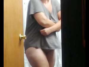 Wife undressing on proximate web camera