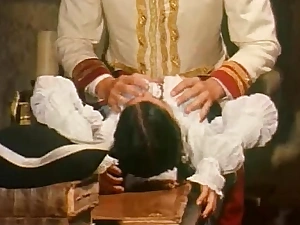 Maid of an officer is groped and fucked on hammer away desk