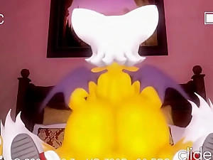 Rouge bounces essentially tails cock