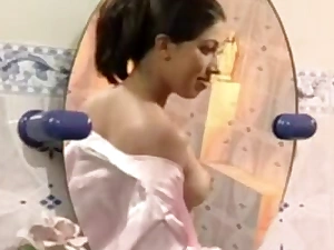 Sri Lankan Chip divide up Anusha Rajapaksha Sexy Boobs Handling Imported Photoshoot