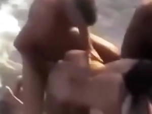 cuckold beach fit together gets stanger fuck