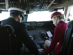 nylon Stockings Stewardess airplane Fucking inclusive