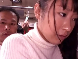 Japanese slut gets crammed in a crowded institute tutor