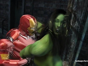 Ironman increased by she hulk