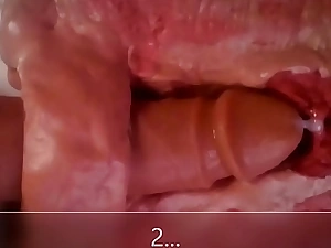 Close up and internal view be beneficial to anal dildo fucking