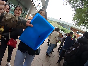 Chinese women pretend to hong kong student