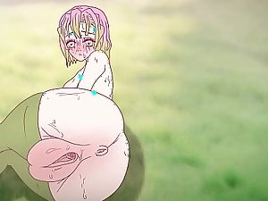 Mitsuri seduces with her grown pussy ! Porn demon slayer Hentai ( cartoon 2d ) anime