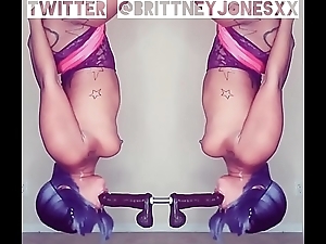 Brittney jones carrying-on first of all the brush light of one's life swing.
