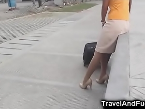 Traveler copulates a filipina levant attendant!